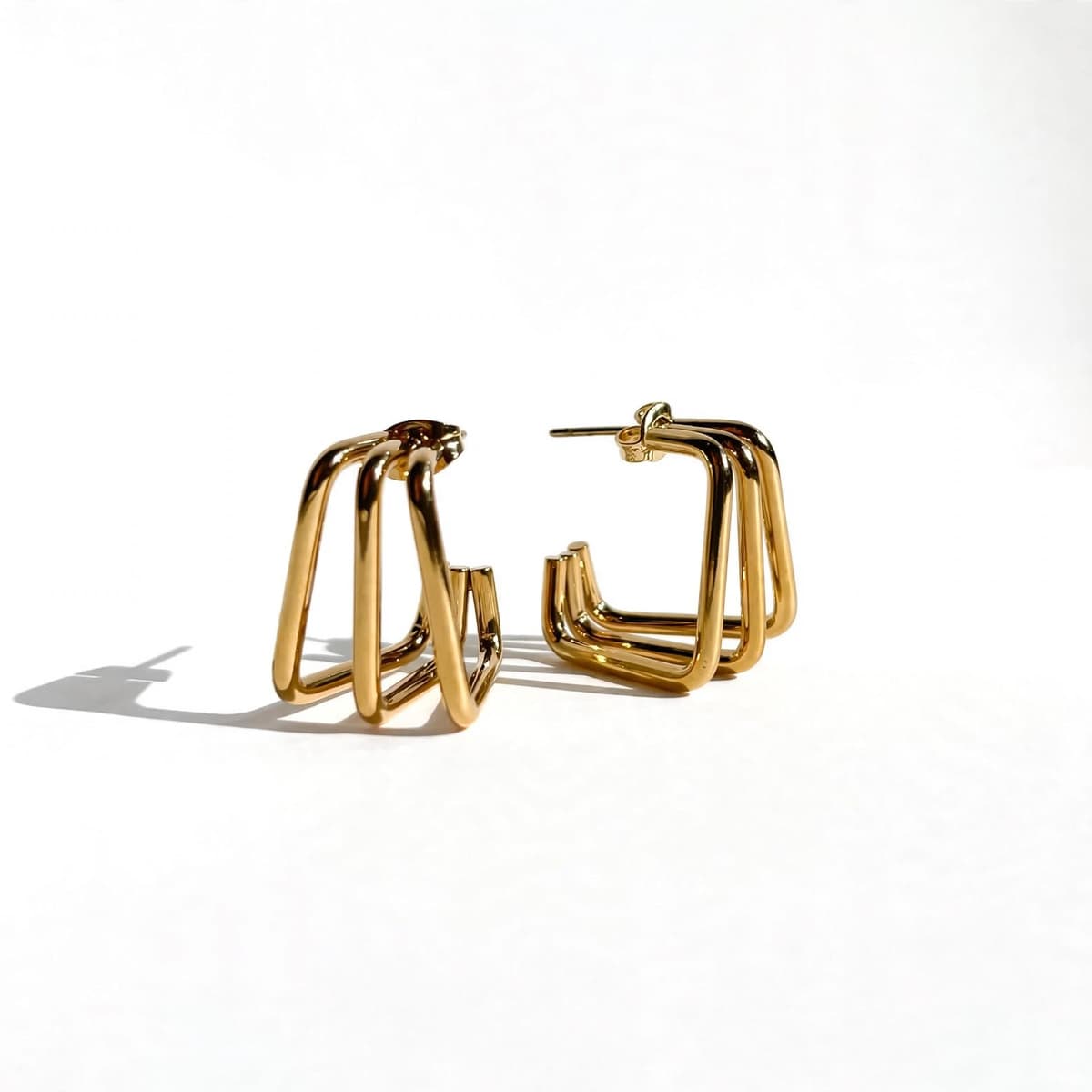 Sunray Studs — 316L stainless steel, PVD gold plated